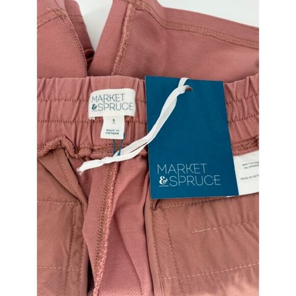 Market & Spruce Drawstring 2-Pocket Shorts in Ash Rose Pink – Size Small NWT! - Picture 3 of 5